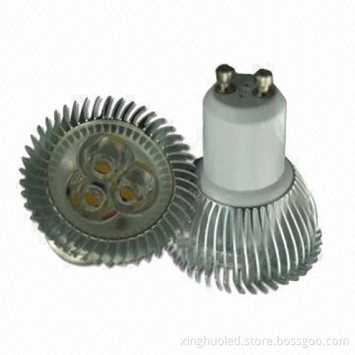 3W GU10 LED spotlight, 85-265V, Bridgelux High-power LEDs, High Lumen, 110-120lm/W,High-power Factor